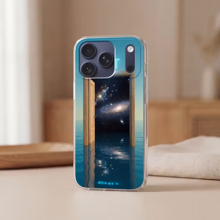 Telefoonhoesje Softcase - Deur - Ruimte - Abstract — 3
