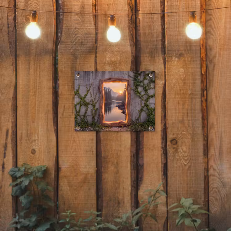 Tuinposter - Landschap - Kader - Licht — 2