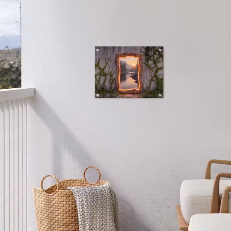 Tuinposter - Landschap - Kader - Licht — 3