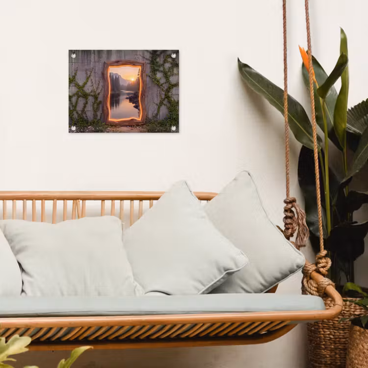 Tuinposter - Landschap - Kader - Licht — 5