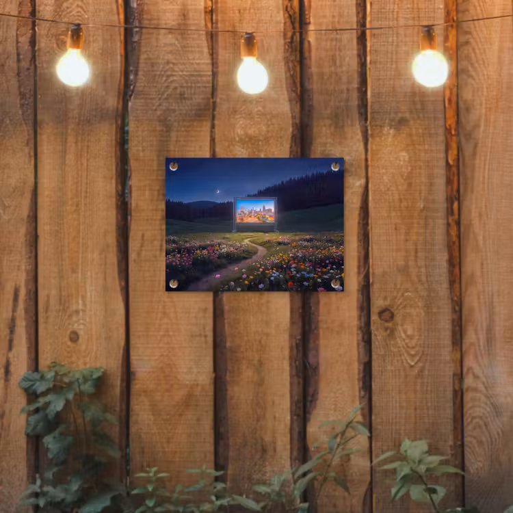Tuinposter - Scherm - Stad - Natuur — 2