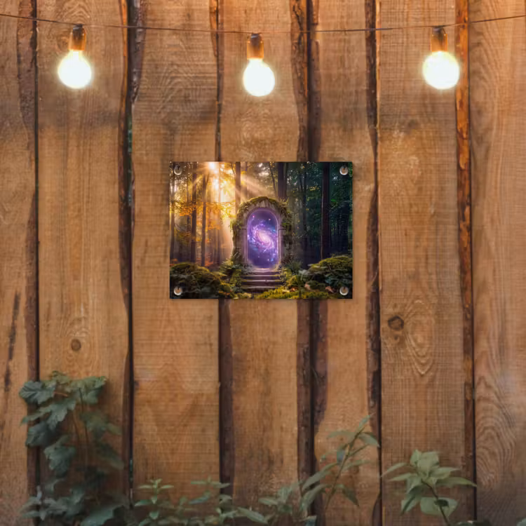 Tuinposter - Poort - Kosmos - Bos — 2