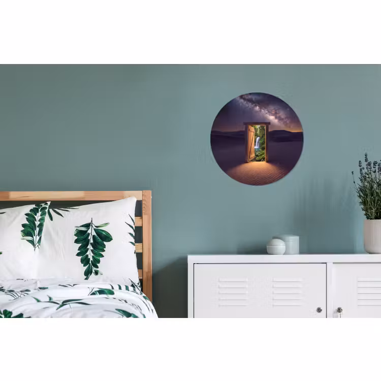 Wandcirkel - Aluminium - Deur - Woestijn - Natuur — 4