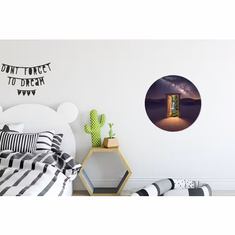 Wandcirkel - Aluminium - Deur - Woestijn - Natuur — 5