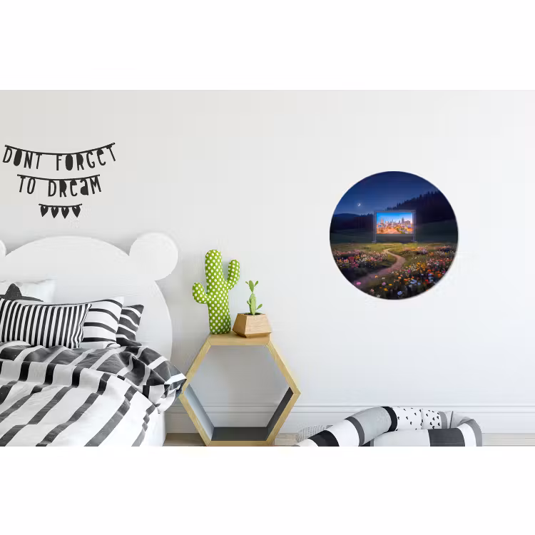 Wandcirkel - Aluminium - Scherm - Stad - Natuur — 5