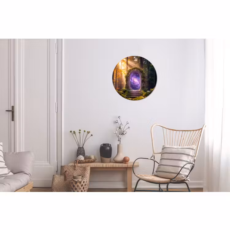 Wandcirkel - Aluminium - Poort - Kosmos - Bos — 2