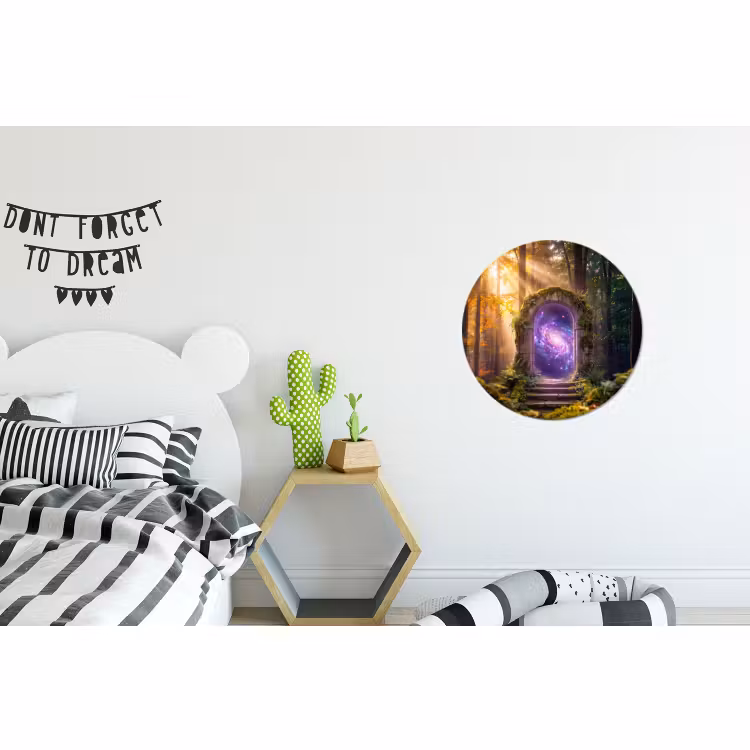 Wandcirkel - Aluminium - Poort - Kosmos - Bos — 5