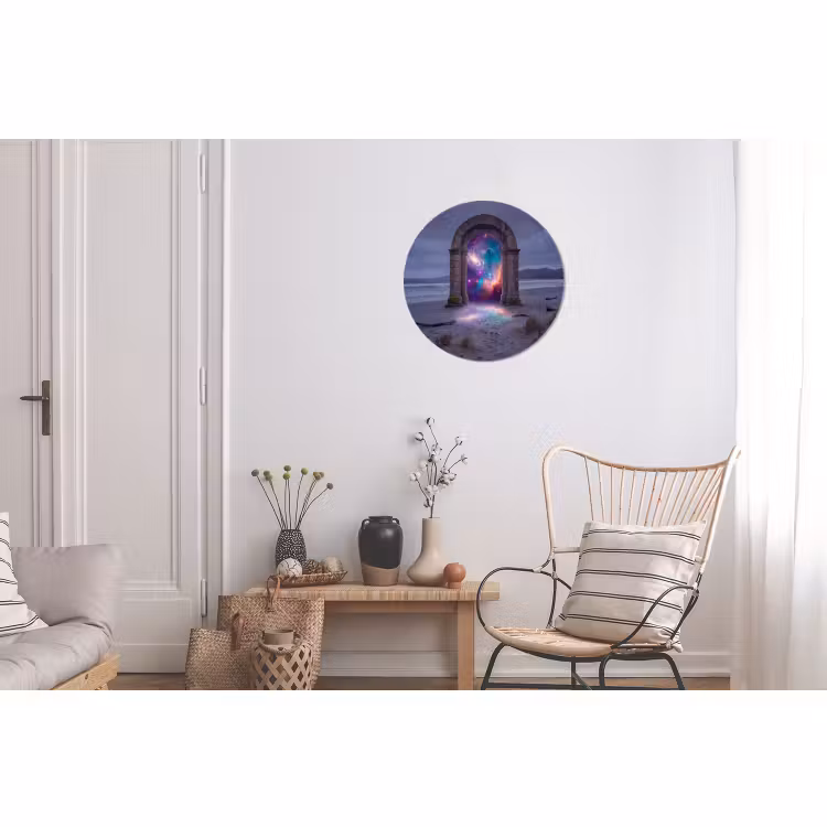 Wandcirkel - Aluminium - Poort - Strand - Ruimte — 2