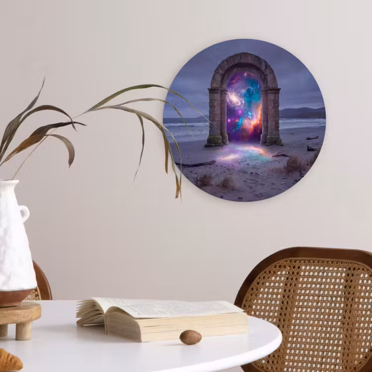 Wandcirkel - Glas - Poort - Strand - Ruimte — 4