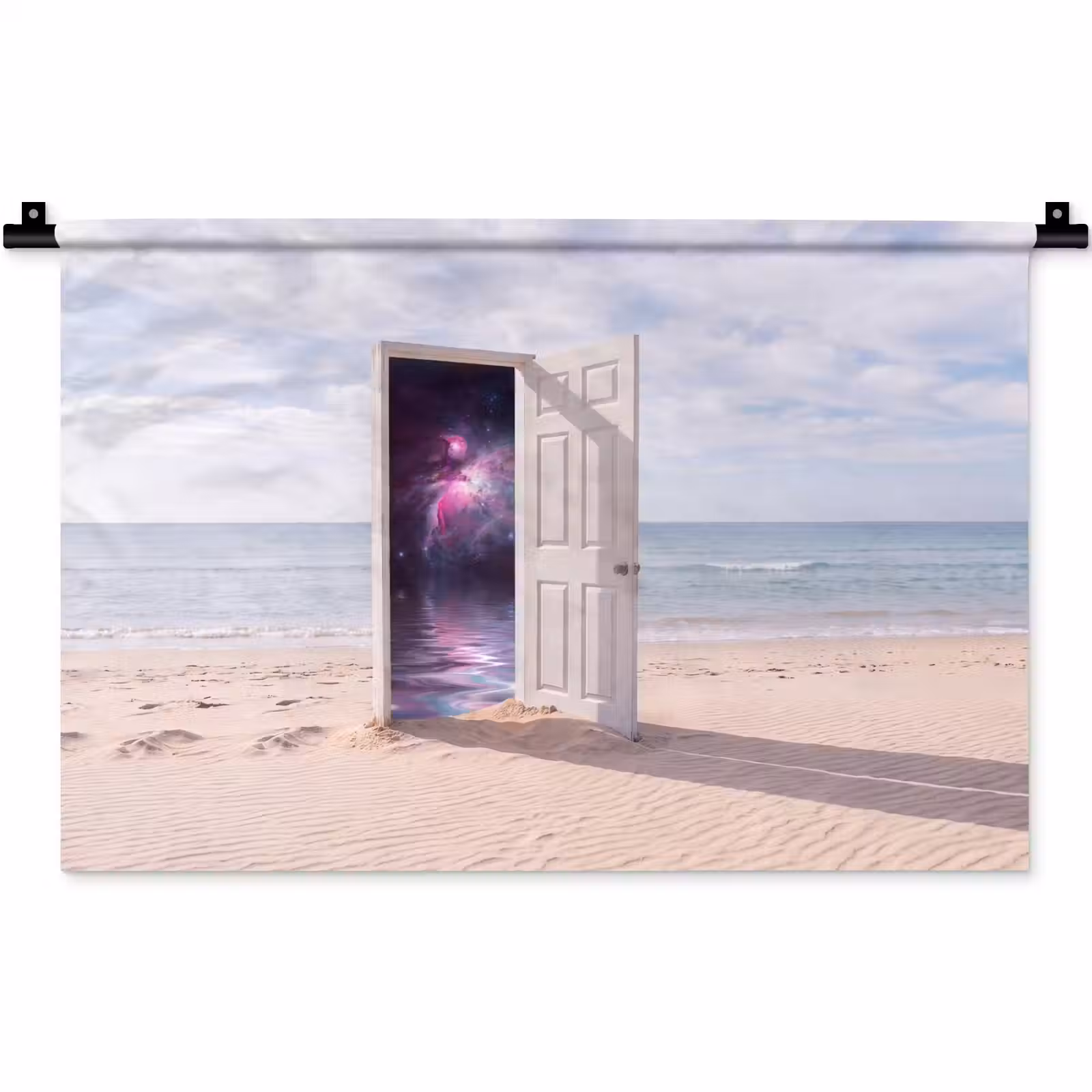 Wandkleed - Deur - Strand - Kosmos — 1