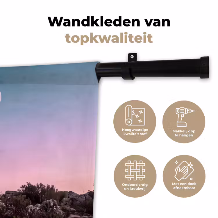 Wandkleed - Boog - Regenboog - Maan — 3