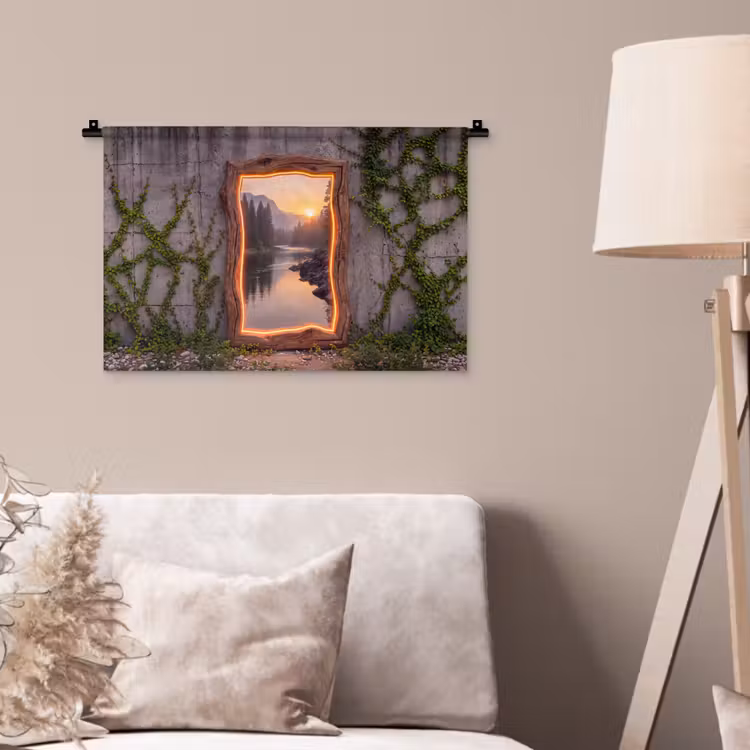 Wandkleed - Landschap - Kader - Licht — 2