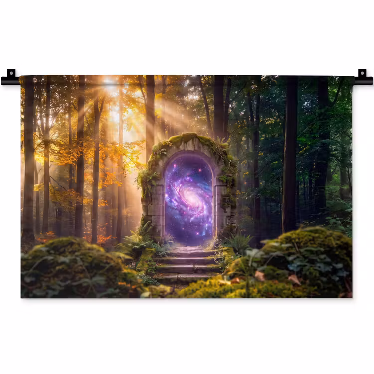Wandkleed - Poort - Kosmos - Bos — 1