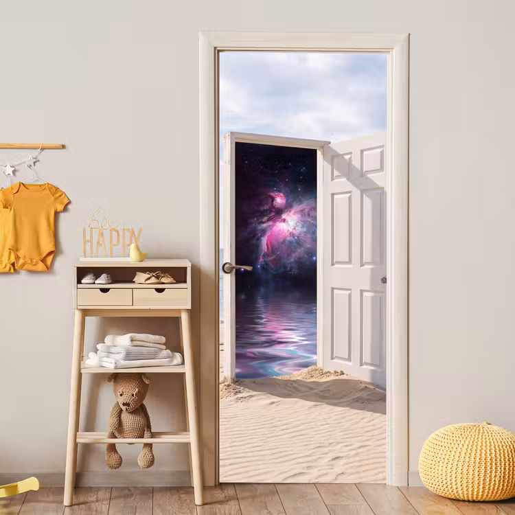 Deursticker - Deur - Strand - Kosmos — 6