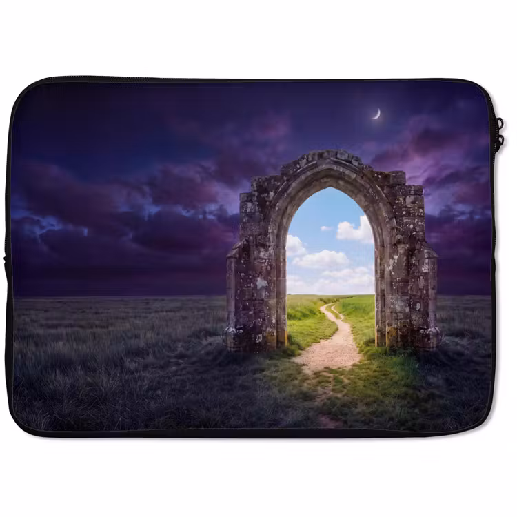 Laptophoes - Boog - Landschap - Contrast — 1