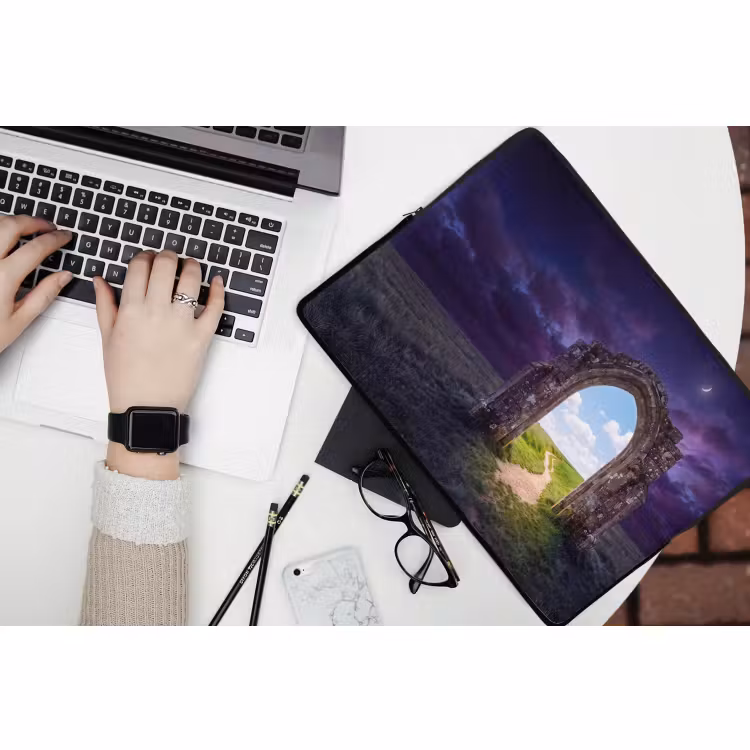 Laptophoes - Boog - Landschap - Contrast — 3