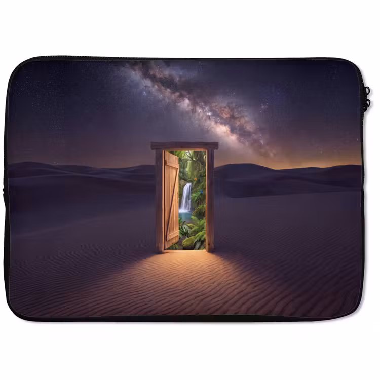 Laptophoes - Deur - Woestijn - Natuur — 1