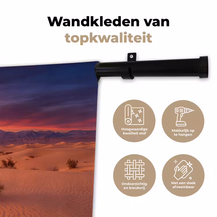 Wandkleed - Kader - Stadsgezicht - Woestijn — 3