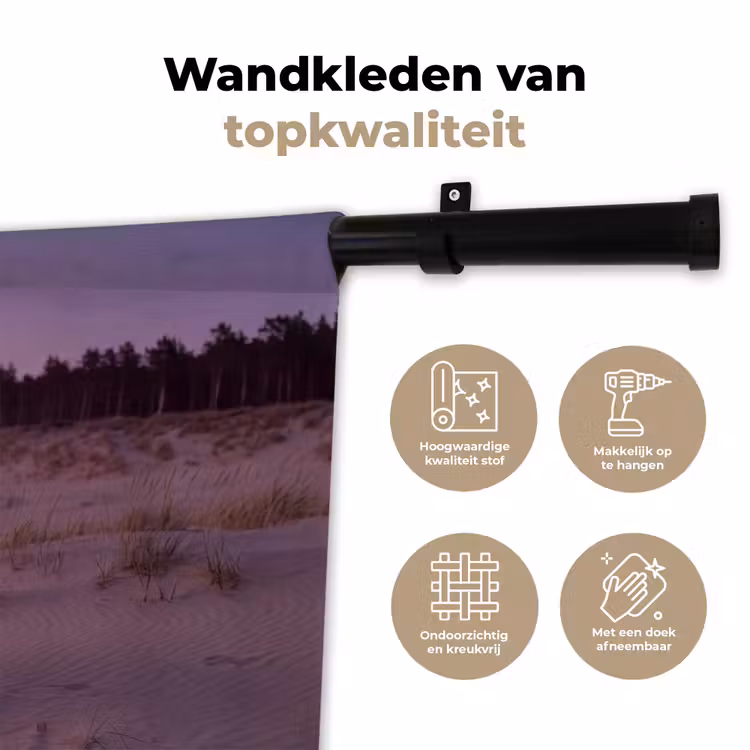 Wandkleed - Spiegel - Zee - Zonsondergang — 3