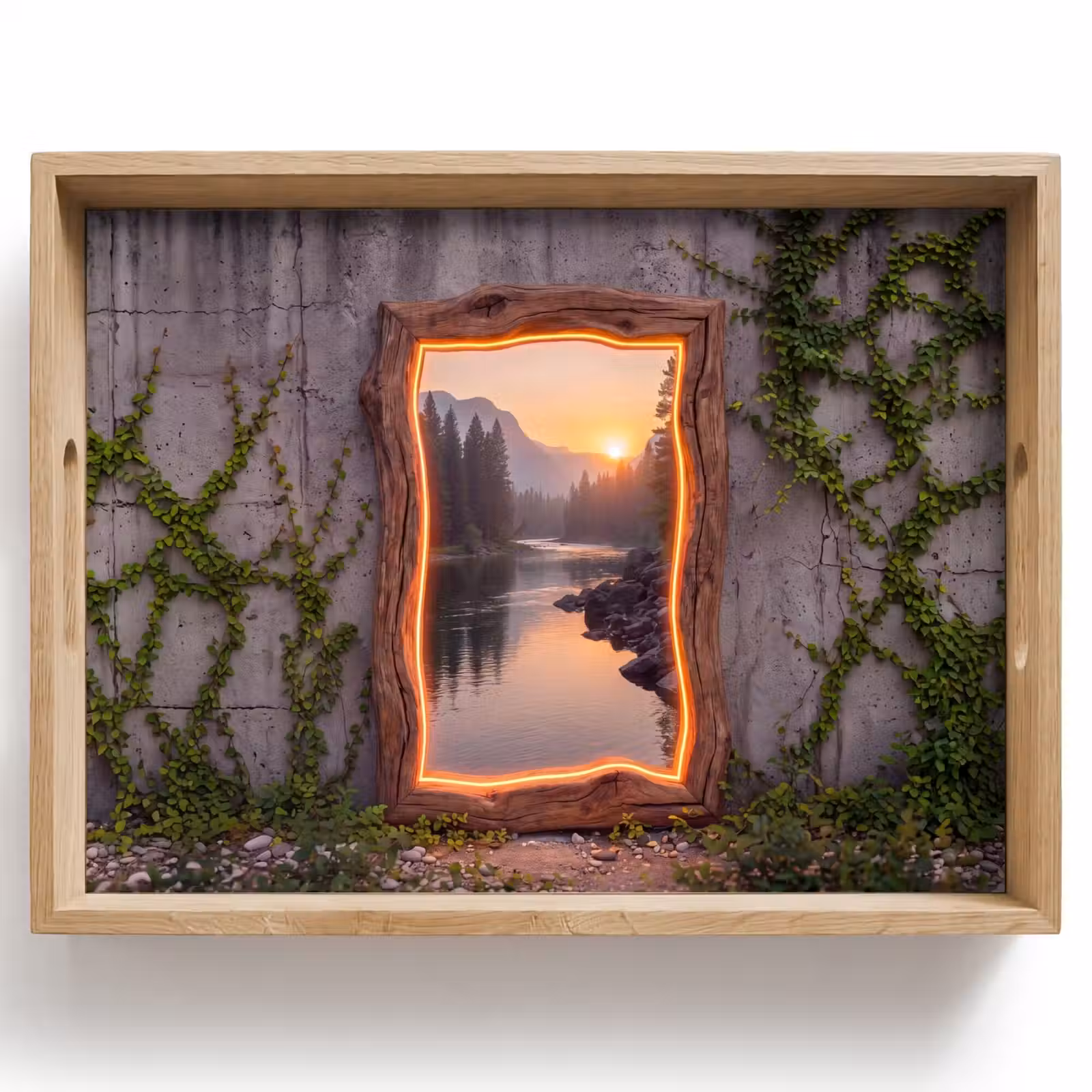 Dienblad - Landschap - Kader - Licht — 1