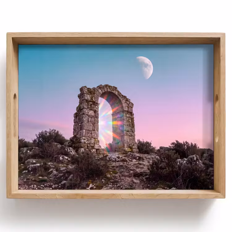Dienblad - Boog - Regenboog - Maan — 1