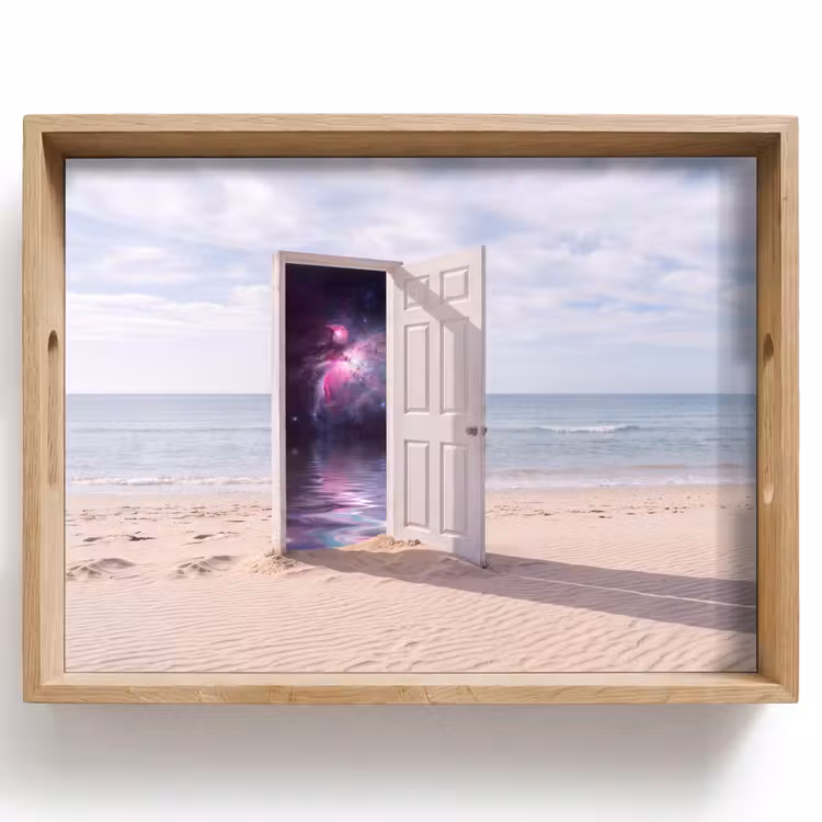 Dienblad - Deur - Strand - Kosmos — 1