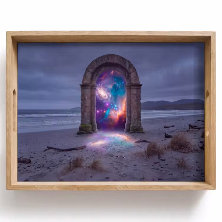 Dienblad - Poort - Strand - Ruimte — 1