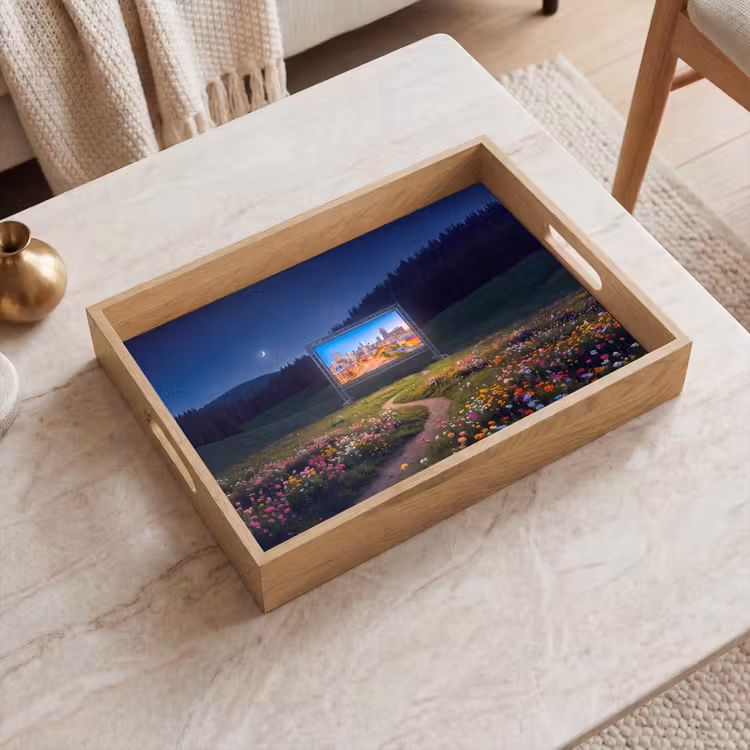 Dienblad - Scherm - Stad - Natuur — 2