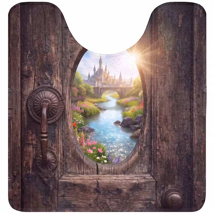 Wc Mat - Kasteel - Rivier - Natuur — 1