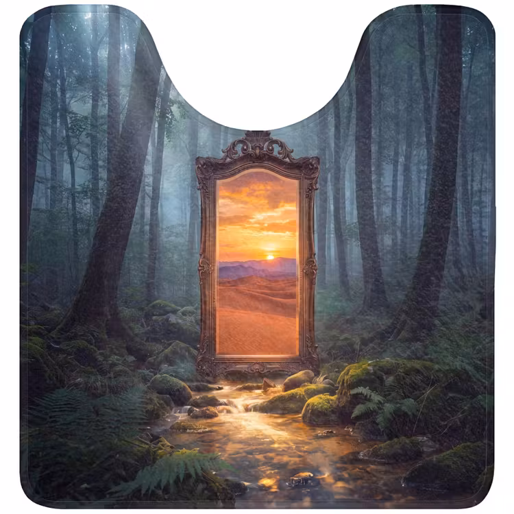 Wc Mat - Spiegel - Bos - Natuur — 1