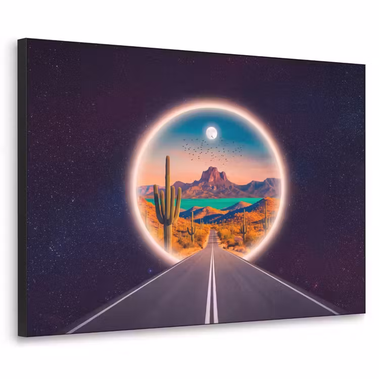 Art Frame - Weg - Woestijn - Natuur — 1