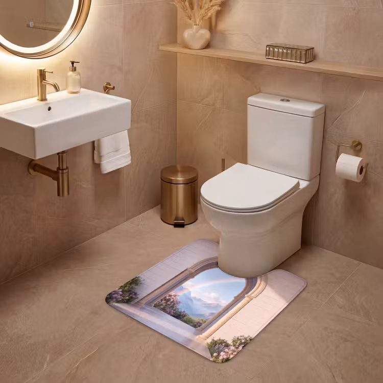 Wc Mat - Boog - Bergen - Regenboog — 3