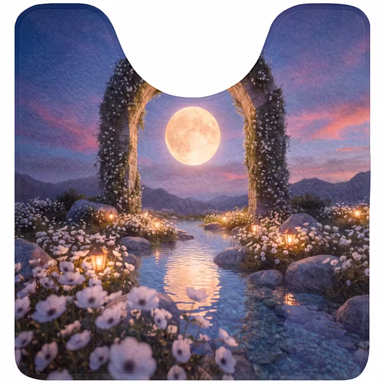 Wc Mat - Boog - Maan - Nacht — 1