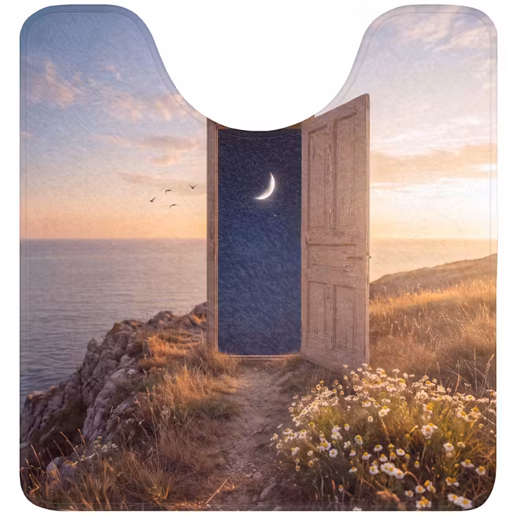 Wc Mat - Deur - Sterren - Natuur — 1