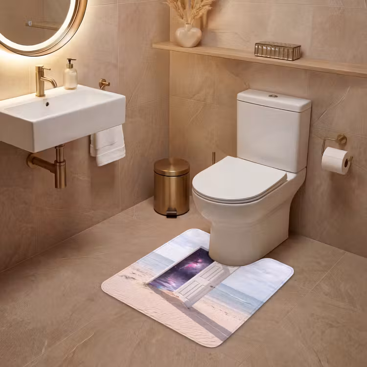 Wc Mat - Deur - Strand - Kosmos — 3