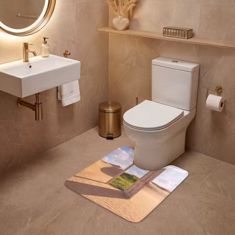 Wc Mat - Deur - Woestijn - Gras — 3