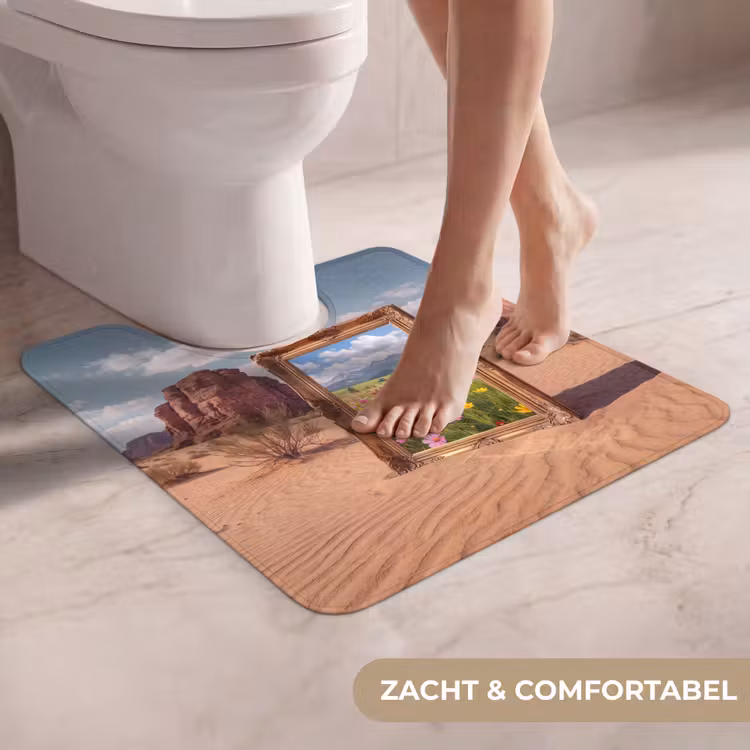 Wc Mat - Kader - Woestijn - Bloemen — 5