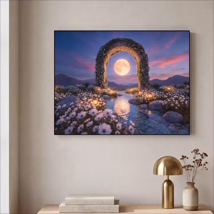 Art Frame - Boog - Maan - Nacht — 5