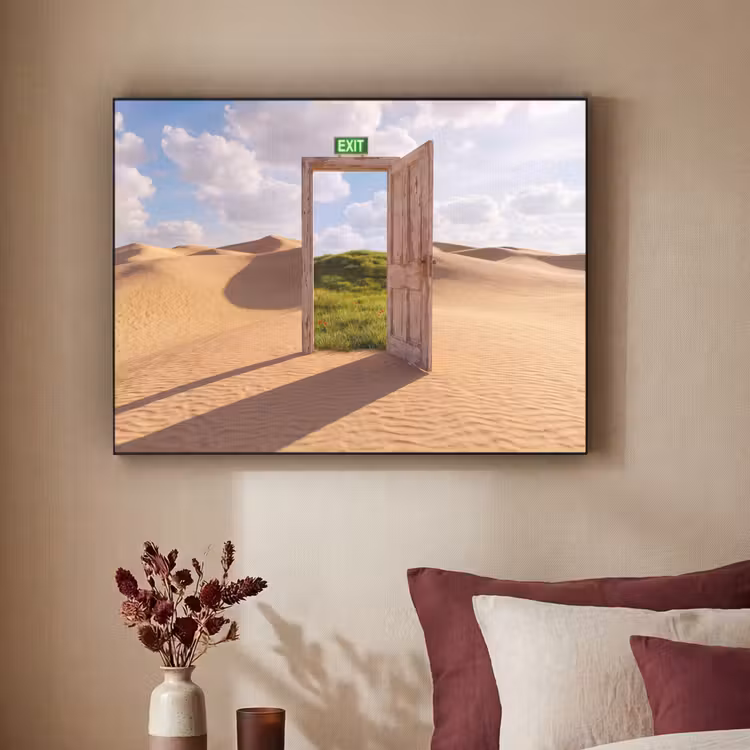 Art Frame - Deur - Woestijn - Gras — 3