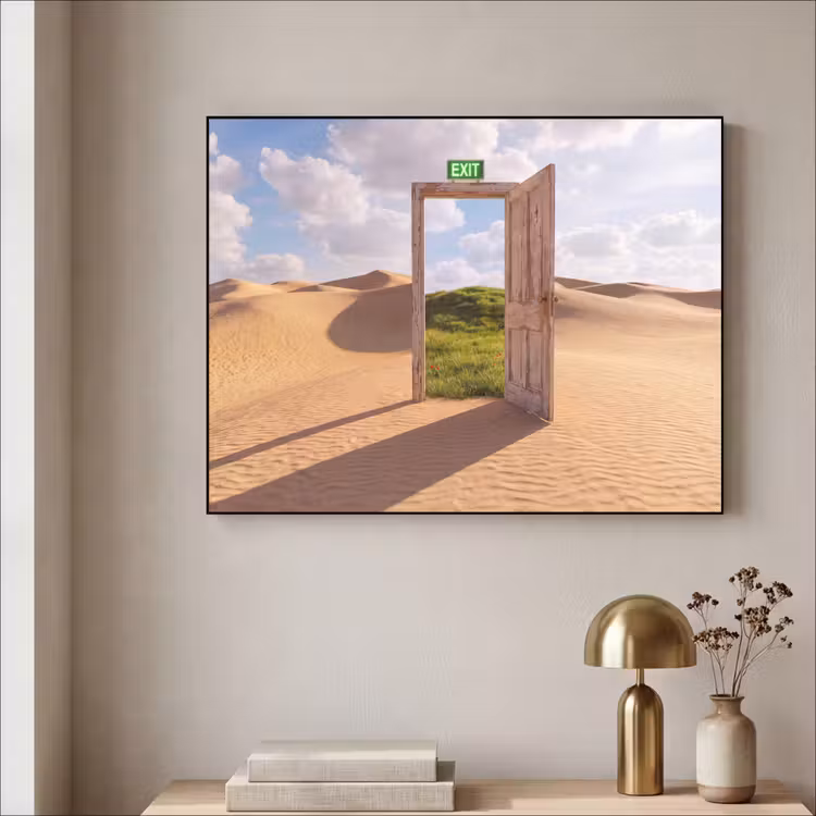 Art Frame - Deur - Woestijn - Gras — 5