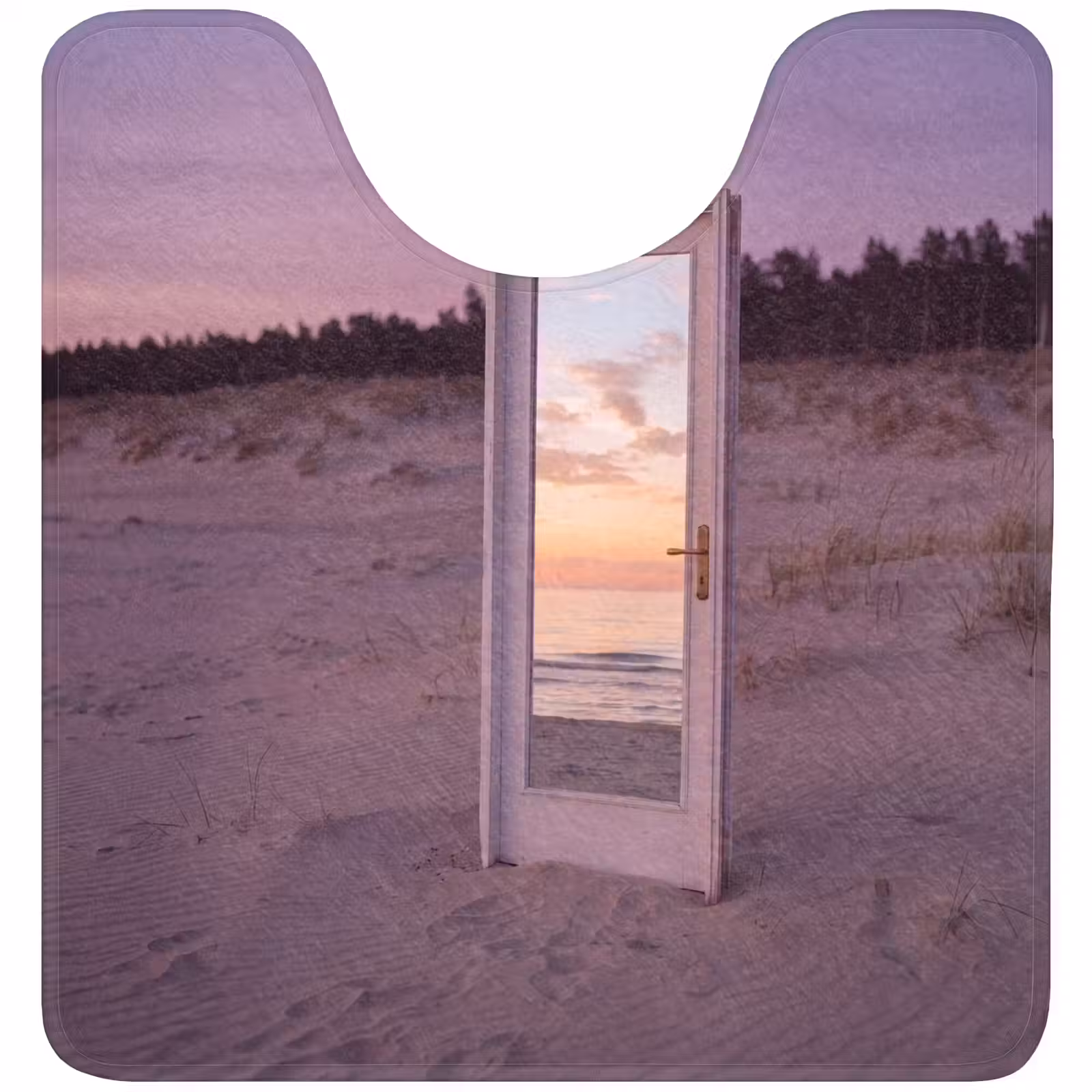 Wc Mat - Spiegel - Zee - Zonsondergang — 1