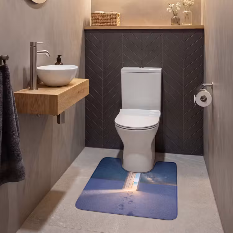 Wc Mat - Deur - Sneeuw - Strand — 2