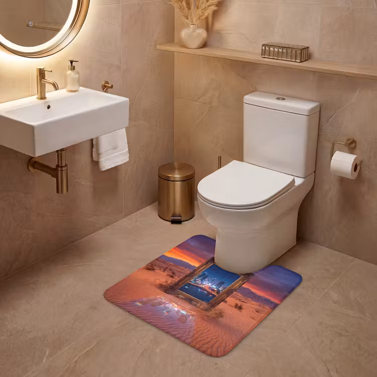 Wc Mat - Kader - Stadsgezicht - Woestijn — 3