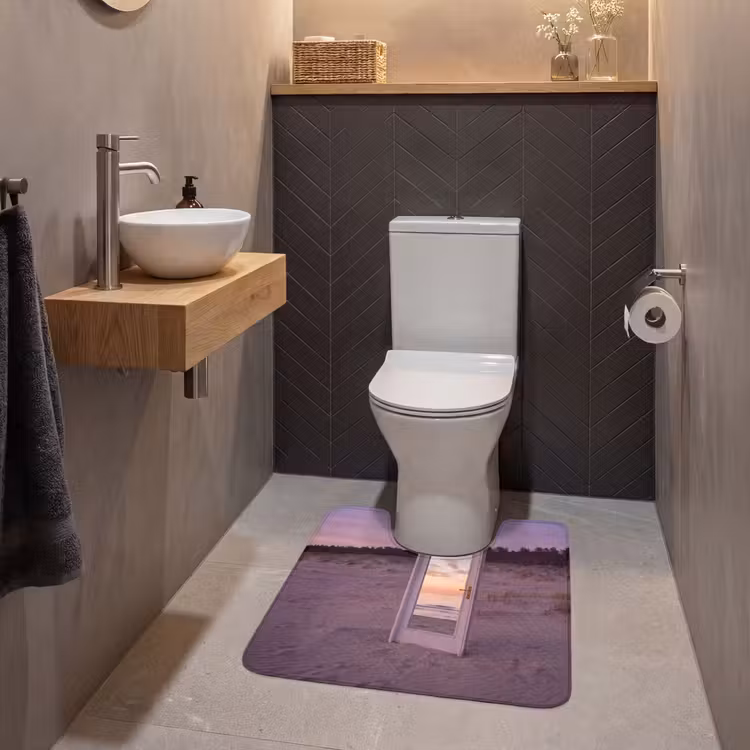Wc Mat - Spiegel - Zee - Zonsondergang — 2