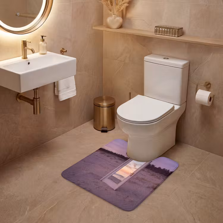 Wc Mat - Spiegel - Zee - Zonsondergang — 3