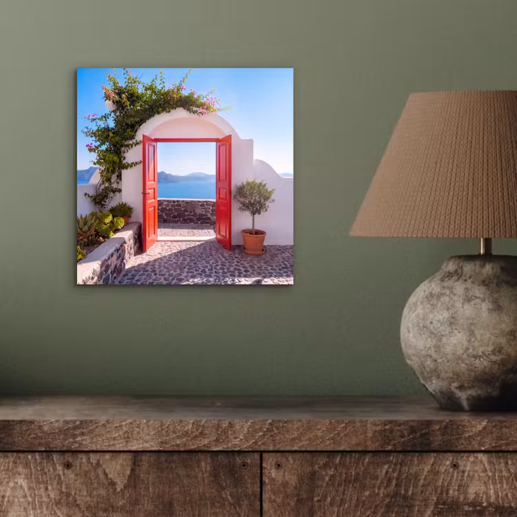 Aluminium schilderij - Deur - Zee - Natuur — 3