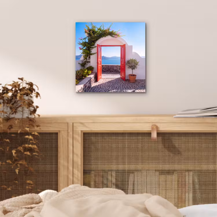 Aluminium schilderij - Deur - Zee - Natuur — 4