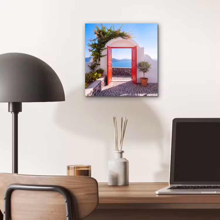 Aluminium schilderij - Deur - Zee - Natuur — 6