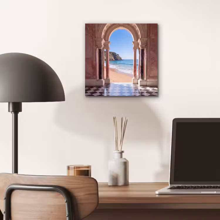 Aluminium schilderij - Boog - Strand - Zee — 6