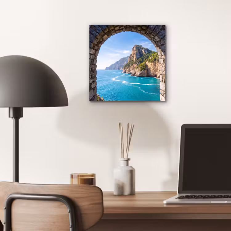 Aluminium schilderij - Boog - Zee - Natuur — 6